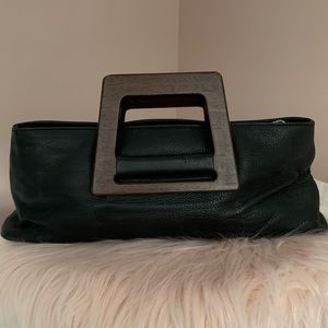 Donald J Pliner Leather Clutch Handbag